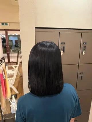 ミディアム care'A 廣瀬のヘアスタイル