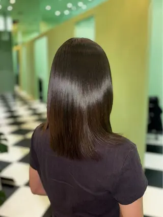 ミディアム 髪質改善🫧艶カラー 🫧💙佐藤真優のヘアスタイル
