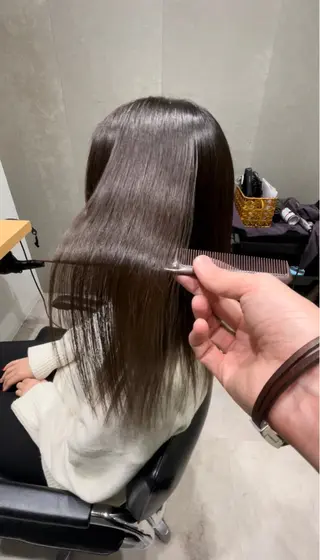 セミロング 髪質改善ヘアケア 艶髪特化/上田のヘアスタイル
