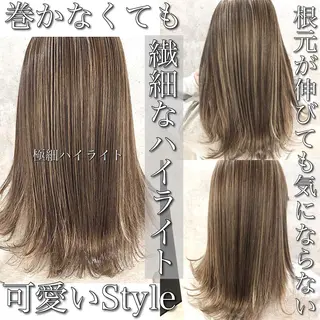セミロング カラー ✨MiL✨ ✨心斎橋✨のヘアスタイル