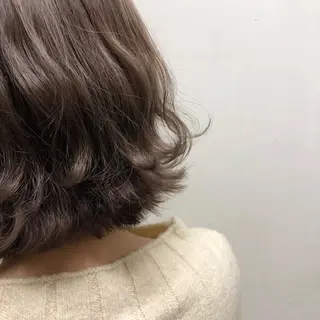 ミディアム カラー パーマ ヘアアレンジ 川上 智汐のヘアスタイル