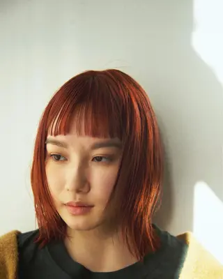 ミディアム カラー 前田 雄のヘアスタイル