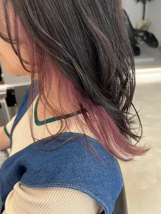 ロング カラー デザインカラー茅ヶ崎 オオタ カズキのヘアスタイル