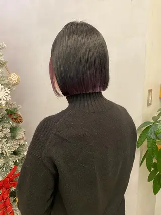 ショート カラー ヘアアレンジ 、 、のヘアスタイル