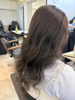 セミロング カラー 🥀韓国ヘア🥀 宮津真菜のヘアスタイル