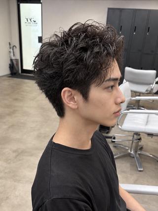 パーマ メンズ 保立メンズカット 船橋駅メンズパーマのヘアスタイル