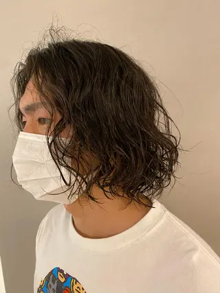 メンズ unopulir 景山 凌のヘアスタイル