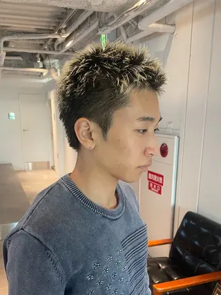 ショート カラー メンズ 🔱メンズパーマ特化 🔱山下和輝のヘアスタイル
