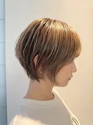 ショート カラー 笠原 健人のヘアスタイル