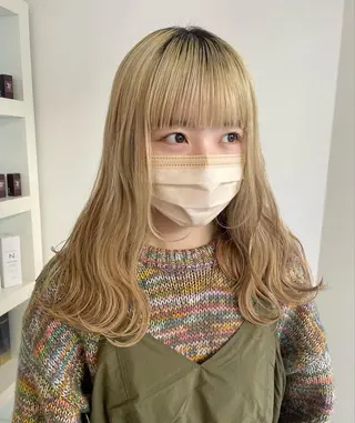 セミロング カラー mir MIYUのヘアスタイル