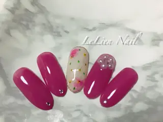 ネイル モチの良さ◉ フィルインネイル♡のネイルデザイン