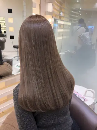 ロング カラー 艶髪/似合わせ/ ブリーチなし🫧のヘアスタイル