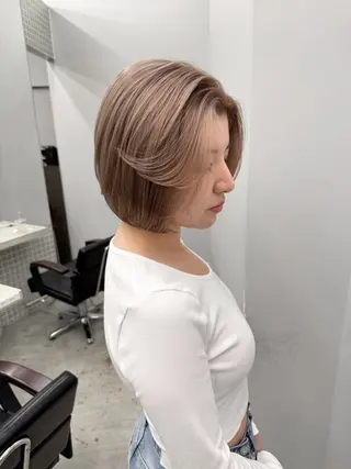ショート カラー 表参道/透明感カラー 韓国ヘア長田雄希のヘアスタイル