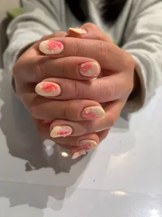 ネイル 透明感カラー🫧🎀 まりなのヘアスタイル