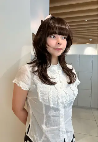 ロング カラー 似合わせ🪽 riona🫧のヘアスタイル