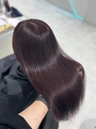 ロング カラー 流行りの透明感カラー ×縮毛矯正🤍ユウのヘアスタイル