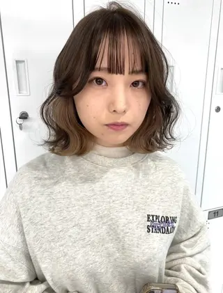 ミディアム カラー モテレイヤー💖 ブリーチ/akariのヘアスタイル