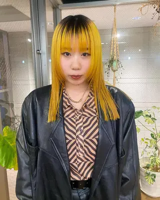 ミディアム カラー ヘアアレンジ ウルフカット モデル募集中！ミカのヘアスタイル