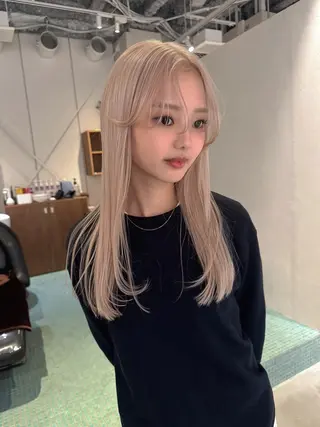 ロング 小佐田 航平のヘアスタイル