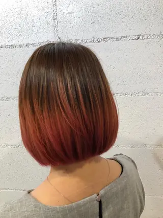 ショート カラー hair care ACRO店長 谷のヘアスタイル
