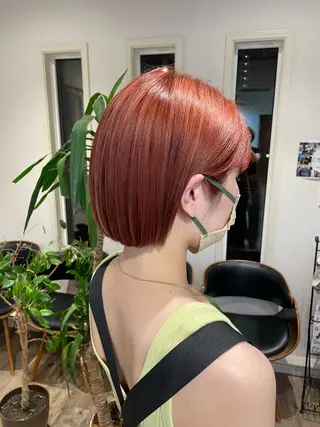 ショート カラー レイヤー/透明感 カラー/ユウカのヘアスタイル