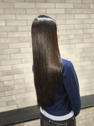 ロング VIMhair天神店 縮毛矯正 ハイライトのヘアスタイル