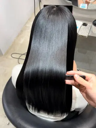 ロング ワンホンヘア🇨🇳 髪質改善/itaruのヘアスタイル