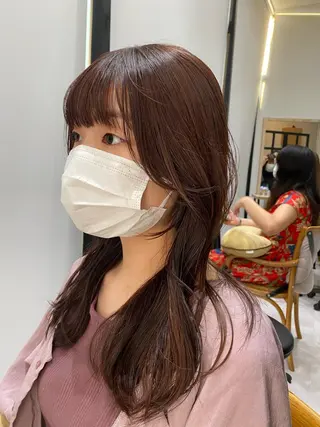 セミロング カラー 似合う髪型見つけます AYAKAのヘアスタイル
