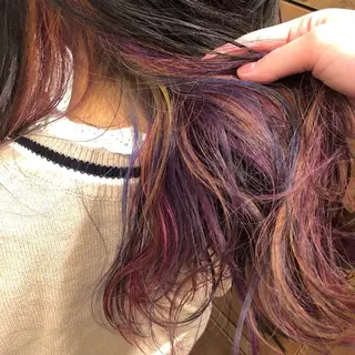 セミロング カラー クオーレ hairのヘアスタイル