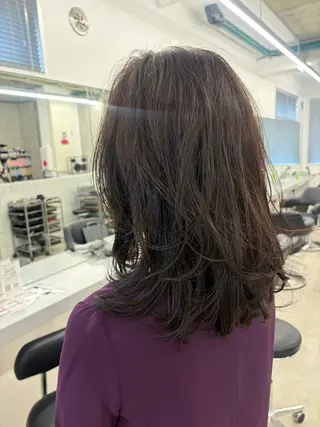 セミロング カラー cana 札幌レイヤースタイルのヘアスタイル