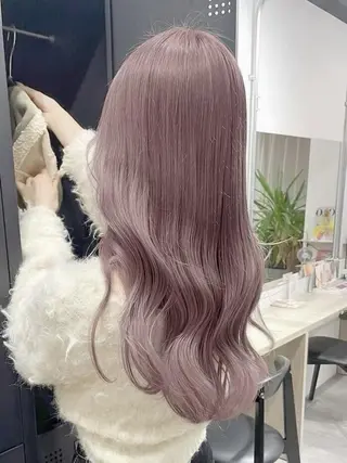 ロング カラー パーマ 🎀ブリーチ ハイト ーン ♡Kanon♡のヘアスタイル