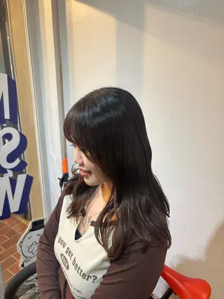 セミロング 村下 美尋のヘアスタイル