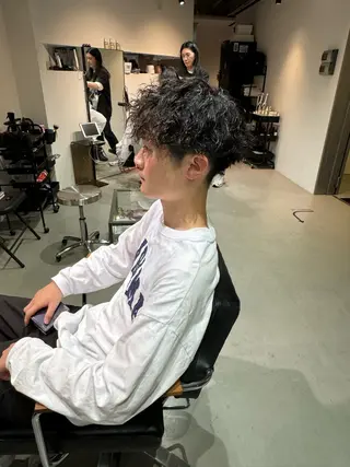 ショート パーマ メンズ Mizuki Yajimaのヘアスタイル