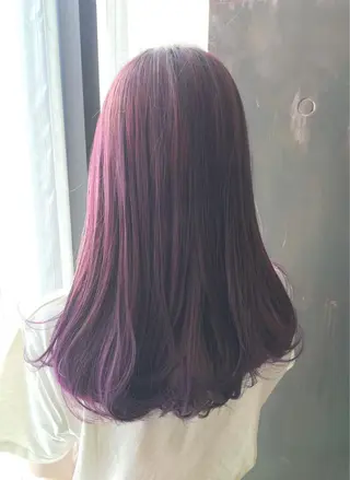 セミロング カラー 中田 敏明のヘアスタイル