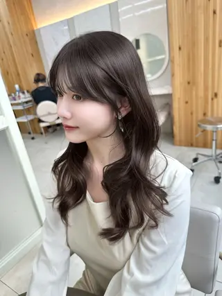 ロング カラー 🇰🇷韓国風くびれ ヘア🇰🇷中村優大のヘアスタイル