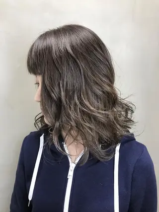 ミディアム カラー 【透明感、艶髪】西村 有司のヘアスタイル