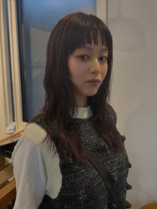 ロング カラー みほ/髪質改善/ モード/ニュアンスのヘアスタイル