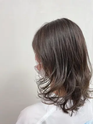 ミディアム カラー コレットヘアー 田中アヤノのヘアスタイル
