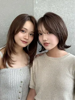 セミロング さくら/似合わせレ イヤー/艶カラー🖤のヘアスタイル