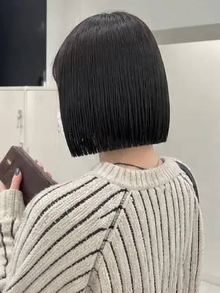 ショート ボブ特化 ×縮毛矯正きりのヘアスタイル
