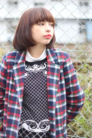 ショート 髪質改善縮毛矯正/暖 色カラー/ウエダカナのヘアスタイル