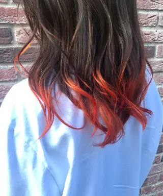セミロング カラー 加茂 しのぶのヘアスタイル