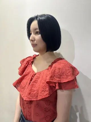 ショート ボブ人気No,1✨ TAME副店長のヘアスタイル