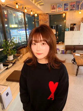 セミロング カラー 個性的カラー ☆≡ねねのヘアスタイル