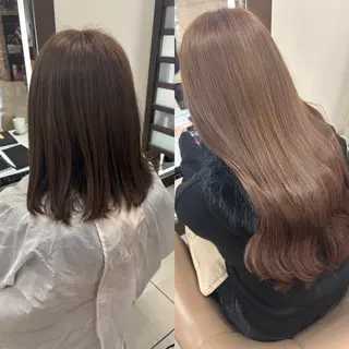 ミディアム シールエクステ✨️韓 国羽エクステ🪽和希のヘアスタイル