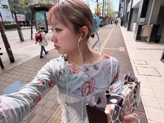 ミディアム カラー 岡山ハイトーン・ ルーツカラー/こもものヘアスタイル