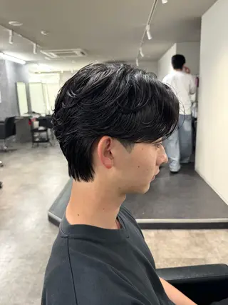ミディアム パーマ メンズ 立川メンズ韓国ヘア ｜コーキ🇰🇷のヘアスタイル