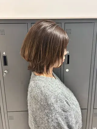 ミディアム 似合わせボブ🫧 丸みショート藤本のヘアスタイル