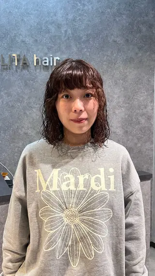 ミディアム パーマ パーマスタイル特化◎ 永戸圭汰のヘアスタイル