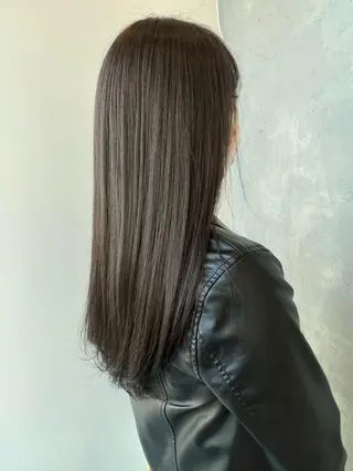 ロング カラー ヘアアレンジ 【艶髪×韓国風】 毛流れ職人 RYOのヘアスタイル